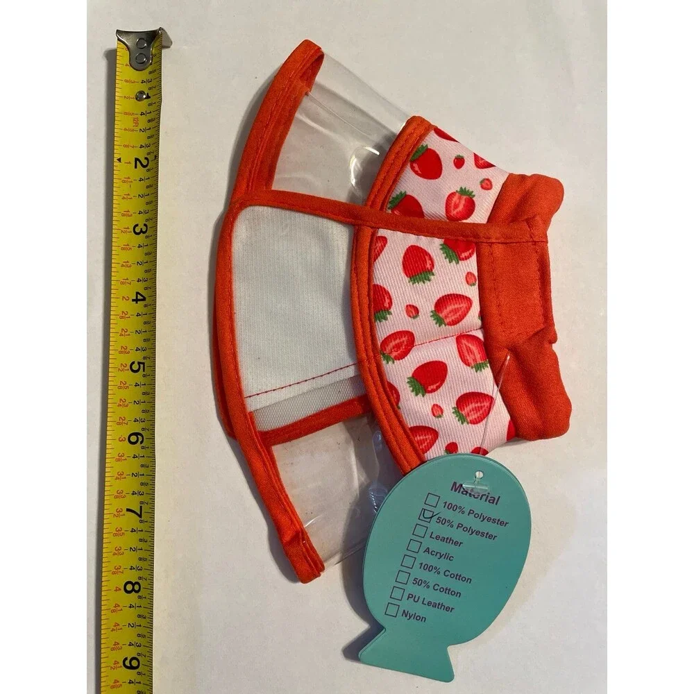 Pet Dog Cat Puppy a kitten Size Small Recovery collar Strawberries